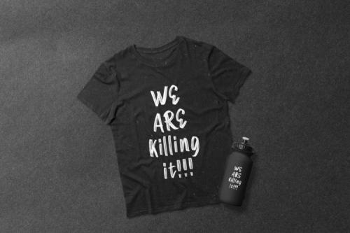 Raw Entry Brush Font