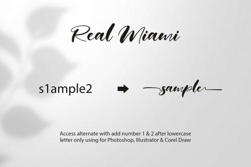 Real Miami Calligraphy Font