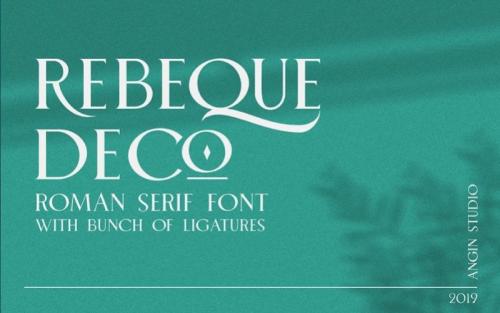 Rebeque Deco Display Font