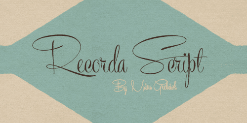 Recorda Script Font