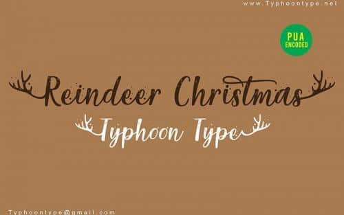 Reindeer Christmas Font
