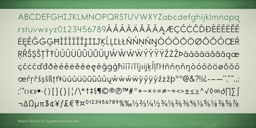 Report School Avant Gard Font Free