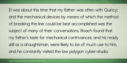 Report School Avant Gard Font Free