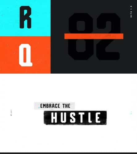 Reqnad Geometrik Beta . Font