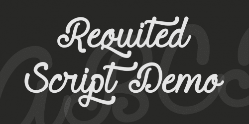 Requited Script Demo Font