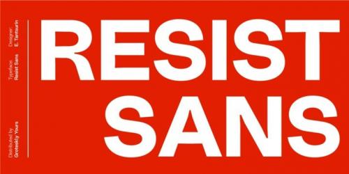 Resist Sans Serif Font
