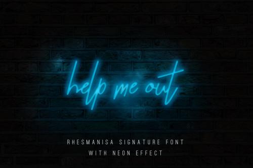 Rhesmanisa Signature Font