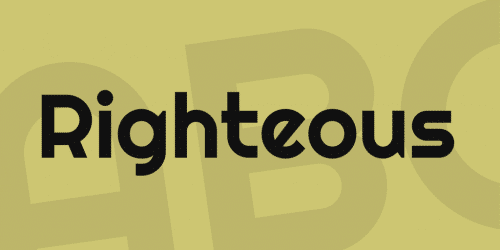 Righteous Font