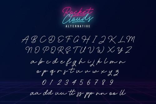 Rocket Clouds Font