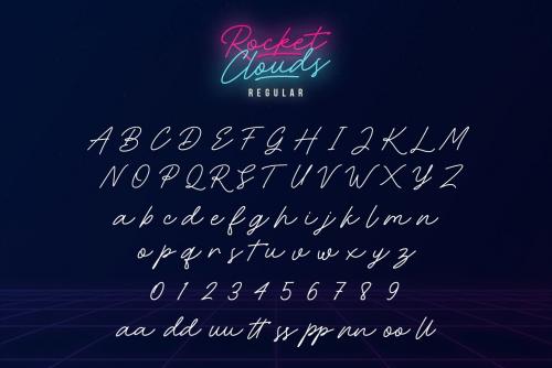 Rocket Clouds Font