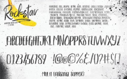 Rockstar Brush Font Duo
