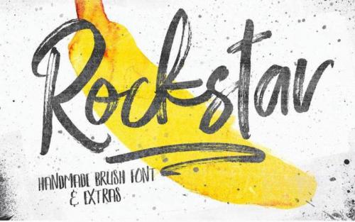 Rockstar Brush Font Duo