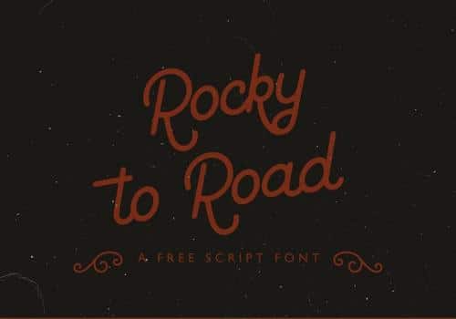 Rocky to Road Script Font