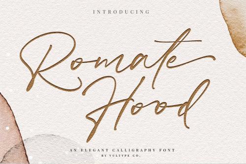 Romate Hood Calligraphy Font