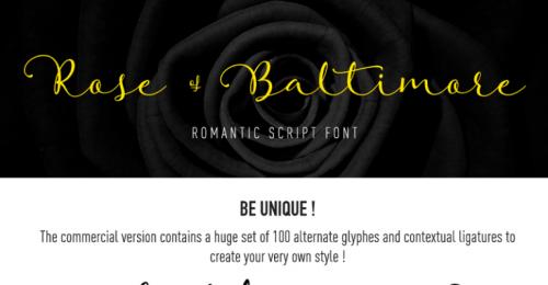 Rose Of Baltimore Script Font