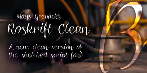 Roskrift Clean Font