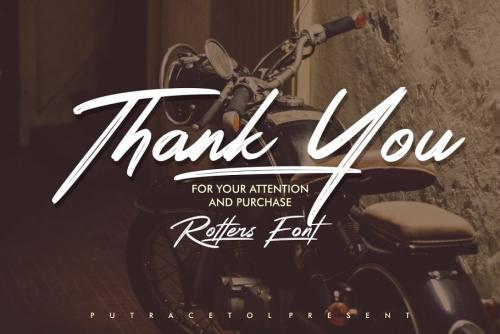 Rotters Brush Font