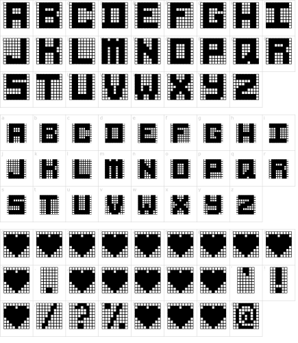 Rubiks Cube Font