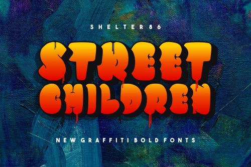SHELTER Bold Graffiti Font