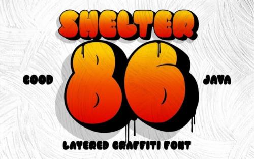 SHELTER Bold Graffiti Font
