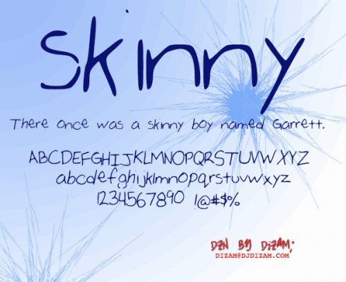 SKINNY Font