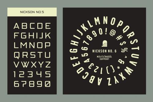 SS Nickson Font Bundle Social Security Card Fonts