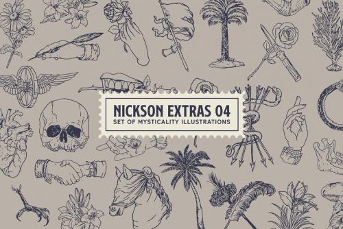 SS Nickson Font Bundle Social Security Card Fonts