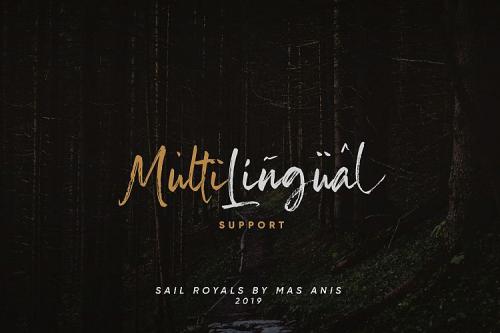 Sail Royals Brush Font