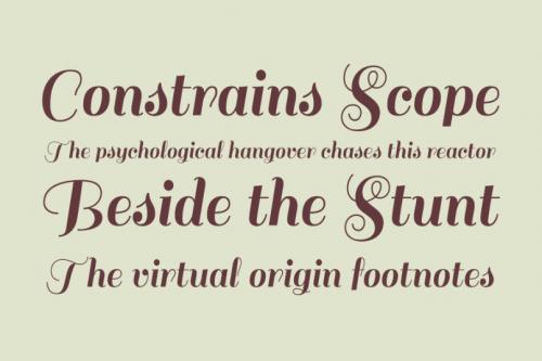 Sail Script Font