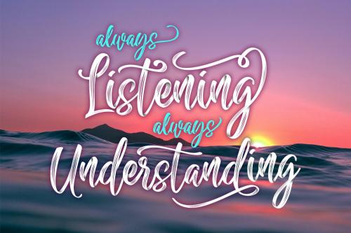 Sailing Heart Brush Font