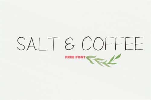 Salt Coffee Font