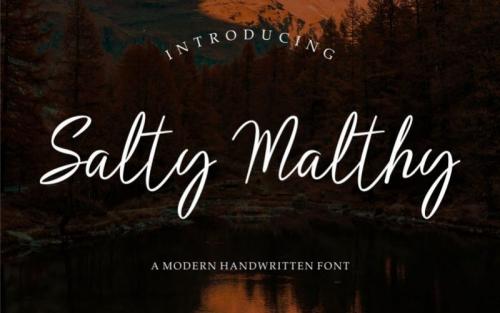 Salty Malthy Handwritten Font