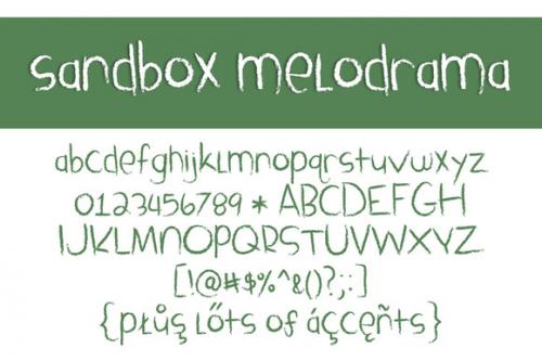 Sandbox Melodrama Font