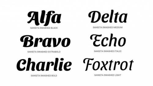 Sansita Swashed Font Family