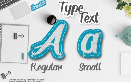 Scarlet Children Script Font