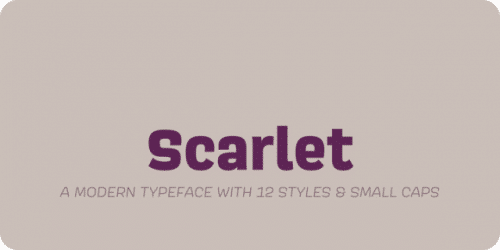 Scarlet Font Family