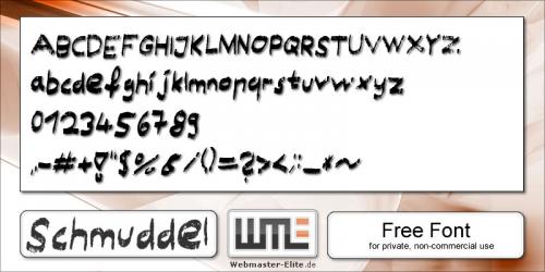 Schmuddel Font