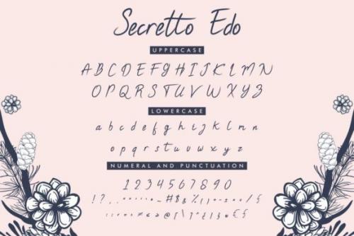 Secretto Edo Script Font