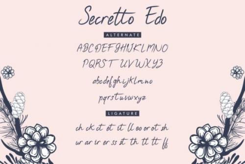 Secretto Edo Script Font