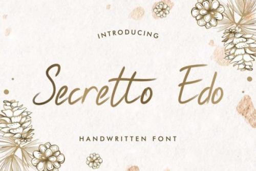 Secretto Edo Script Font