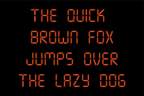 Seven Segment Font