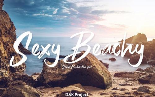 Sexy Beachy Brush Font