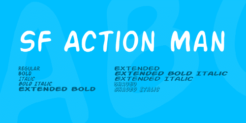 Sf Action Man Font