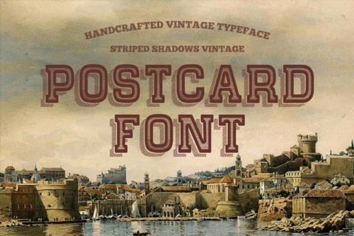 Shadow Stripes Typeface