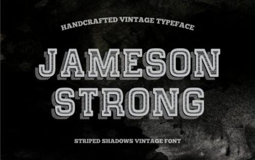 Shadow Stripes Typeface