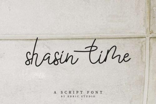 Shasine Time Script Font