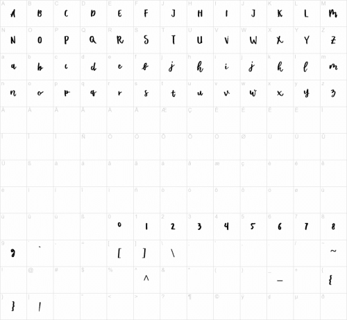 Shella Rough Brush Font