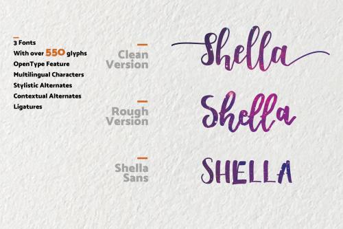 Shella Rough Brush Font