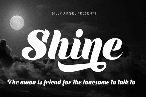 Shine Script Font