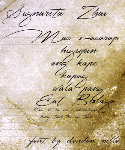Signarita Zhai Font